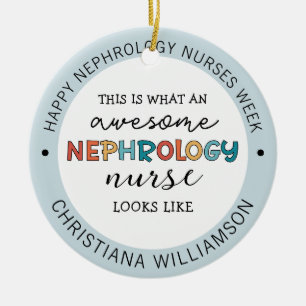 Décoration En Céramique Infirmière en néphrologie drôle personnalisée Appr