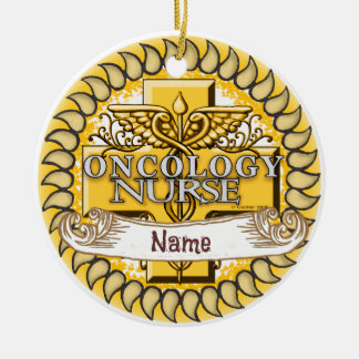 Décoration En Céramique Infirmière en oncologie Caducée