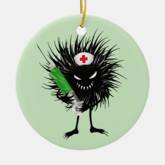Décoration En Céramique Infirmière Malsaine Drôle Avec Syringe