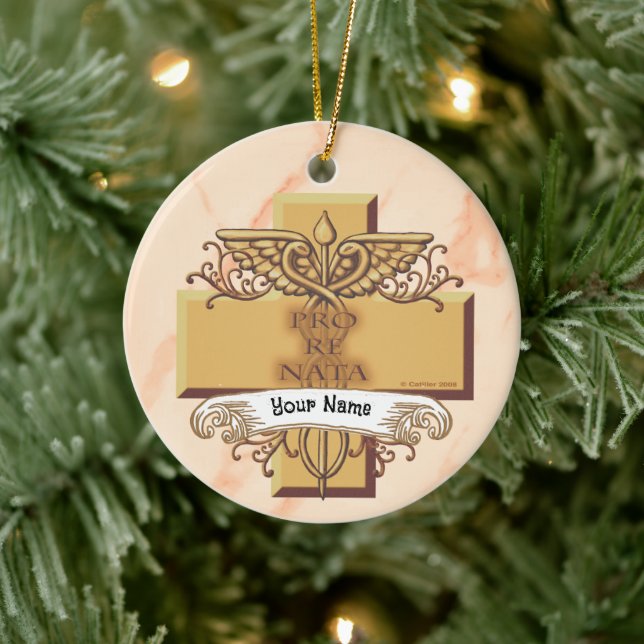 Décoration En Céramique Infirmière Orn caduceus (Arbre)