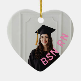 Décoration En Céramique infirmière personnalisée coeur photo BSN RN