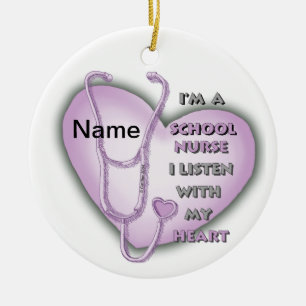 Décoration En Céramique Infirmière scolaire de la médaille Purple Heart