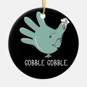 Décoration En Céramique infirmière Turquie Gobble Squad ER infirmière Than