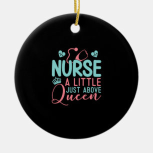 Décoration En Céramique Infirmière Un Peu Au-Dessus De La Reine