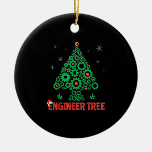 Décoration En Céramique Ingénieur de Noël Génie mécanique de l'arbre