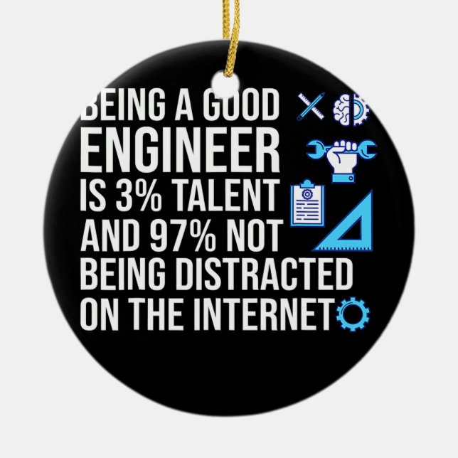 Décoration En Céramique Ingénieur Être Un Bon Ingénieur Logiciel Informati (Devant)