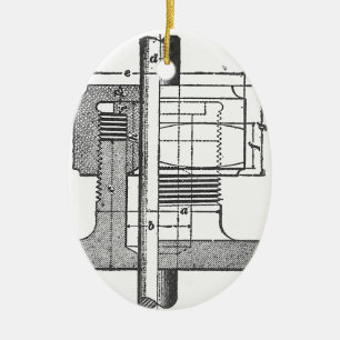 Décoration En Céramique Ingénieur mécanique antique d'outil