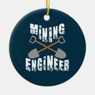 Décoration En Céramique Ingénieur minier Traversé Des Pelles