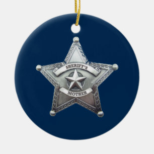Décoration En Céramique Insigne de la mère du shérif