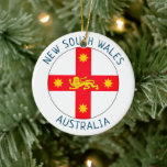 Décoration En Céramique Insigne de la Nouvelle-Galles du Sud, Australie<br><div class="desc">Insigne de la Nouvelle-Galles du Sud,  Australie.</div>