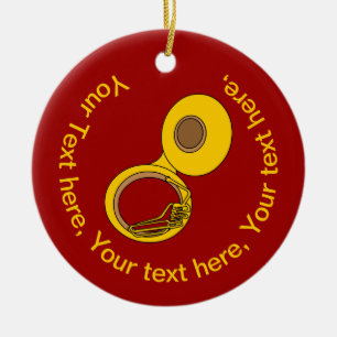 Décoration En Céramique Instrument de musique Tuba