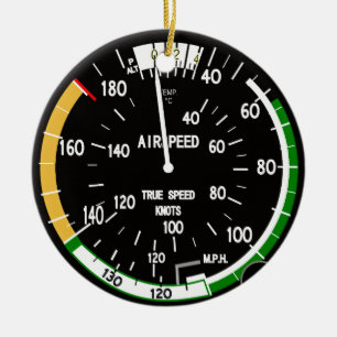 Décoration En Céramique Instrument de vol indicateur de vitesse de l'aéron