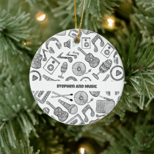 Décoration En Céramique Instruments de musique personnalisés Accessoires d