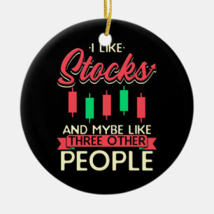 Décoration En Céramique Investisseur J'Aime Les Stocks