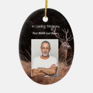 Décoration En Céramique Invitation du service commémoratif Stag Deer Outdo
