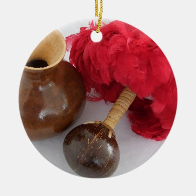 Décoration En Céramique Ipu et Uli Uli (Devant)