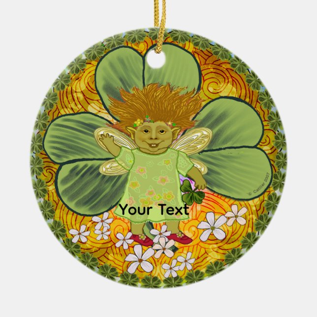 Décoration En Céramique Irish Troll  (Devant)