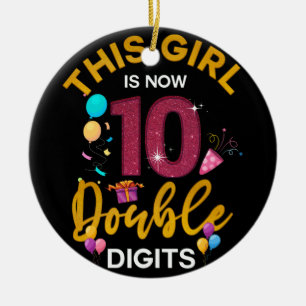 Décoration En Céramique Its My 10th Birthday This Girl Is Now 10 Years Old