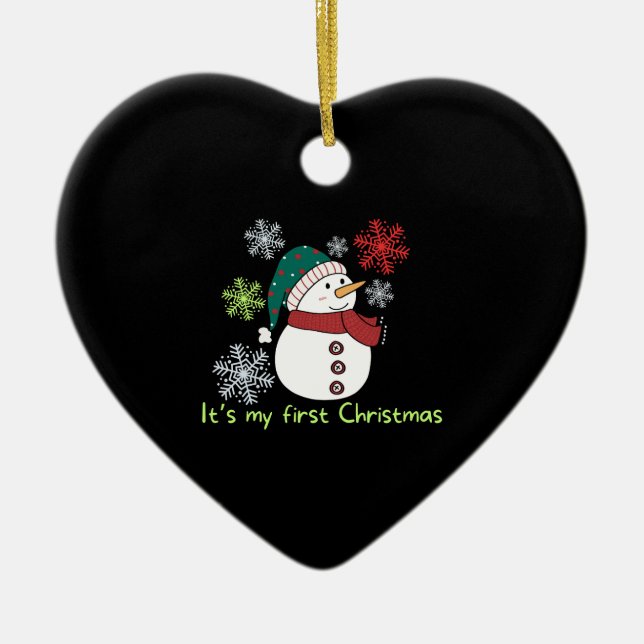 Décoration En Céramique It's my first Christmas (Devant)