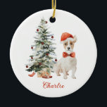 Décoration En Céramique Jack Russell Dog Personalized Christmas Ornament<br><div class="desc">Jack Russell Dog Personalized Christmas Ornament</div>