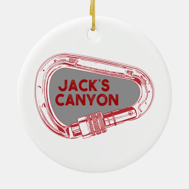 Décoration En Céramique Jack's Canyon Escalade Carabiner (Dos)