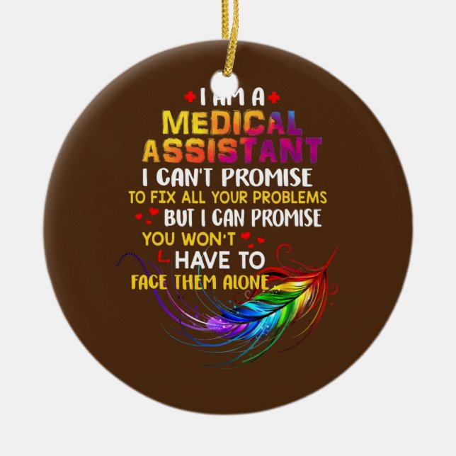 Décoration En Céramique J'adore être un assistant Médicale (Devant)