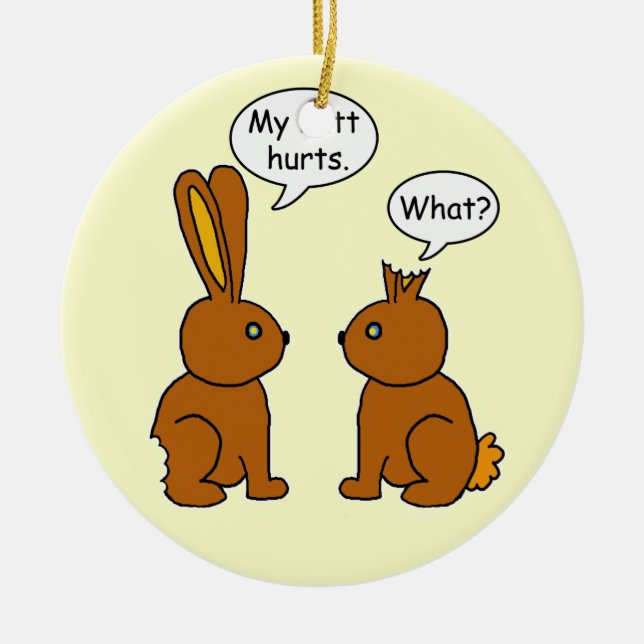 Décoration En Céramique J'Ai Blessé Le Mur ! - Quoi ? (Devant)