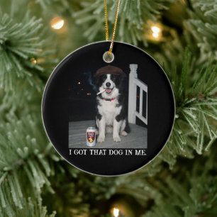 Décoration En Céramique J'ai Ce Chien En Moi, Mème Amusant de Border Colli