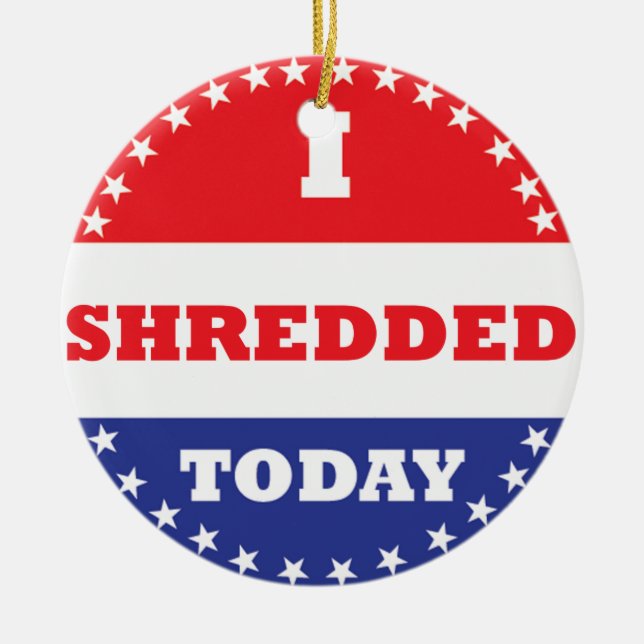 Décoration En Céramique J'ai déchiré aujourd'hui (Devant)