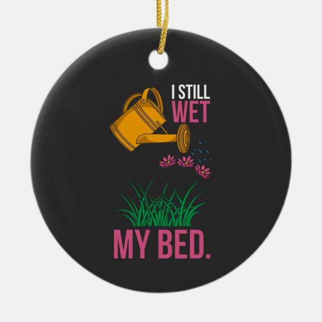 Décoration En Céramique J'ai épousé mon lit - Jardinage (Devant)