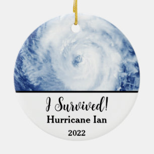 Décoration En Céramique J'Ai Survécu ! Ouragan Ian 2022