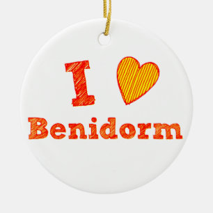 Décoration En Céramique J'aime Benidorm