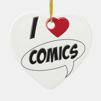 Décoration En Céramique J'aime des bandes dessinées ! *Heart*