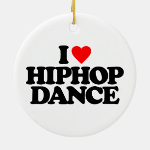 DÉCORATION EN CÉRAMIQUE J'AIME LA DANSE DE HIPHOP