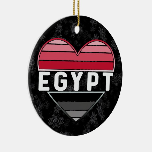 Décoration En Céramique J'aime l'Egypte, le coeur égyptien (Droite)