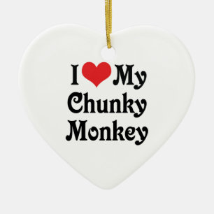 Décoration En Céramique J'aime mon Chunky Monkey