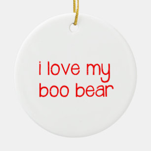 Décoration En Céramique J'Aime Mon Ours De Boo