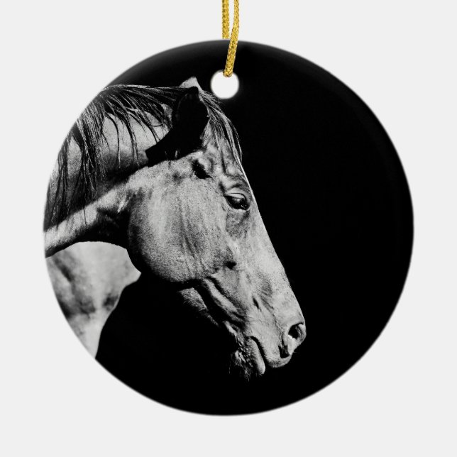 Décoration En Céramique jambe de cheval de tête (Devant)