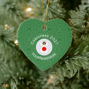 Décoration En Céramique Japanese Flag Christmas Angel Name Year Heart