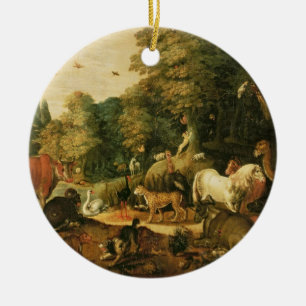 Décoration En Céramique Jardin d'Éden (huile sur la toile)