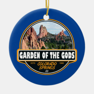 Décoration En Céramique Jardin des dieux Colorado Springs Emblem de voyage