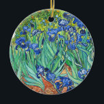 Décoration En Céramique Jardin Irises Vintage Van Gogh Floral Peinture<br><div class="desc">Une belle peinture vintage à fleurs d'Irises qui pousse dans un jardin de Vincent Van Gogh.</div>