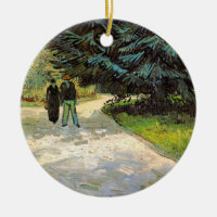 Jardin public avec couple par Vincent van Gogh