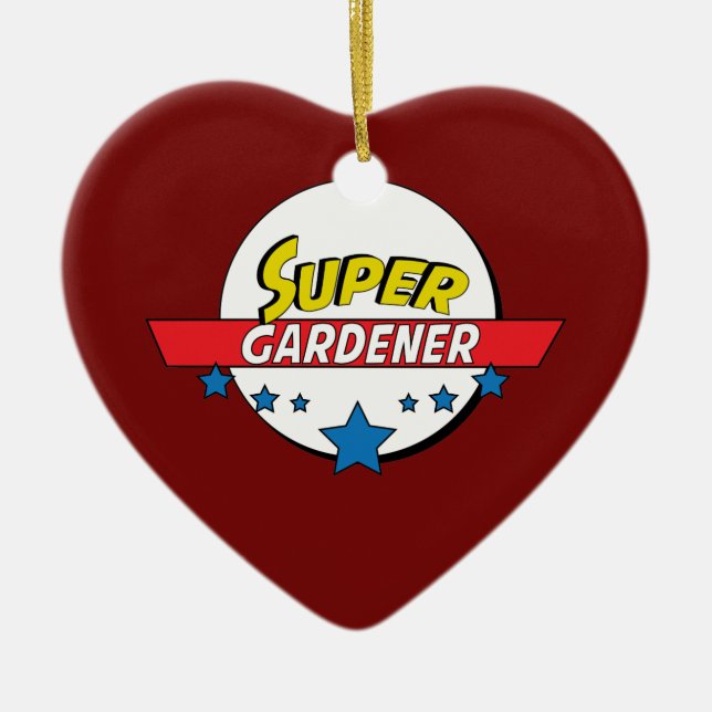 Décoration En Céramique Jardinier superbe, #gardener (Devant)