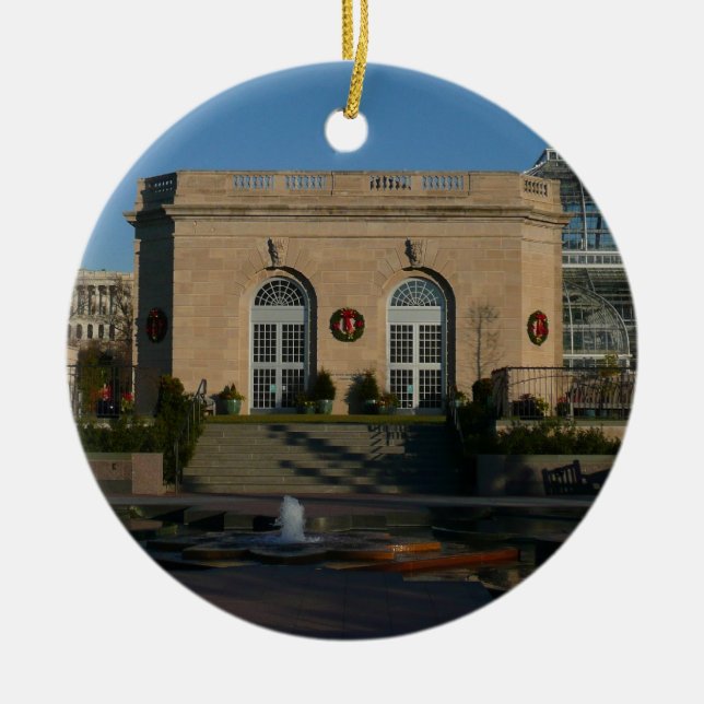 Décoration En Céramique Jardins botaniques à Noël à Washington DC (Devant)