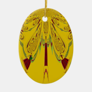 Décoration En Céramique jaune