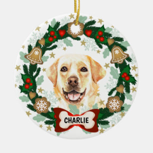Décoration En Céramique Jaune Labrador Retriever Cookie Wreve