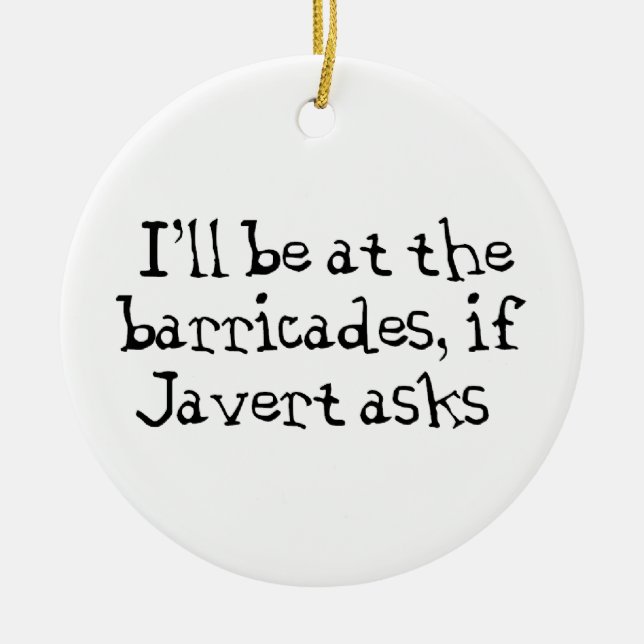 Décoration En Céramique Javert Les Miserables (Devant)