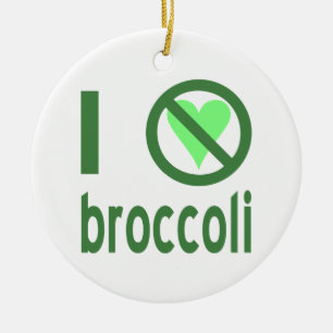 Décoration En Céramique Je déteste le texte vert brocoli