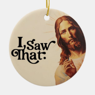 Décoration En Céramique Je l'ai vu, Art de Jésus, Je l'ai vu Jésus